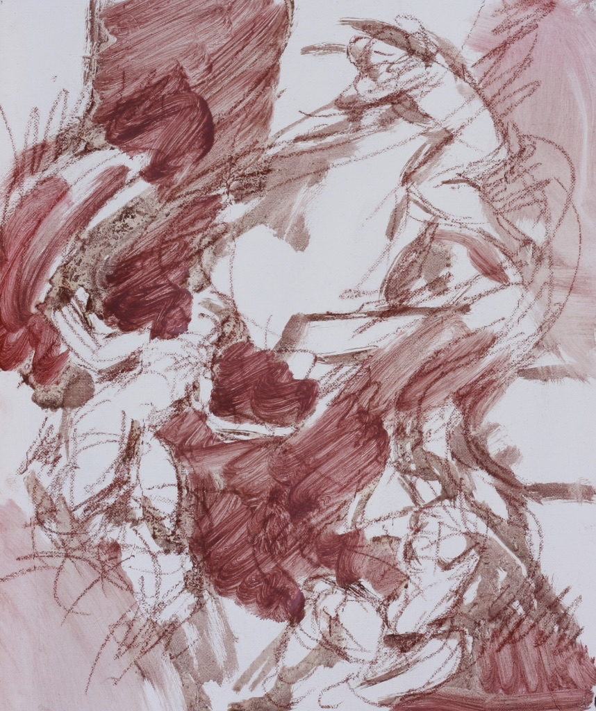 untitled; oil on canvas board, 30 x 25 cm, 2018